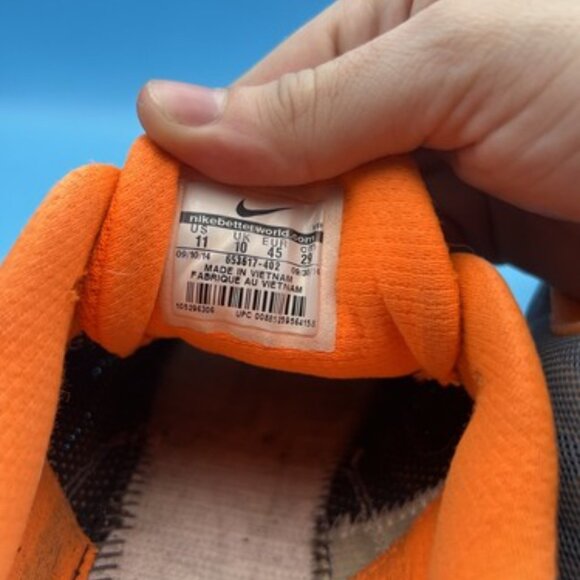 Nike Mens Reax Run 9 Running Shoes Orange 653617-402 Lace Up Low Top Mesh 11 - Picture 9 of 10